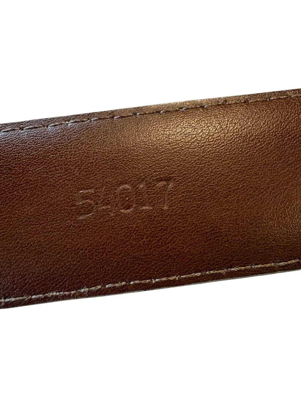 Torino Leather Company - Suede Calfskin Casual Belt in Whiskey. Size 42